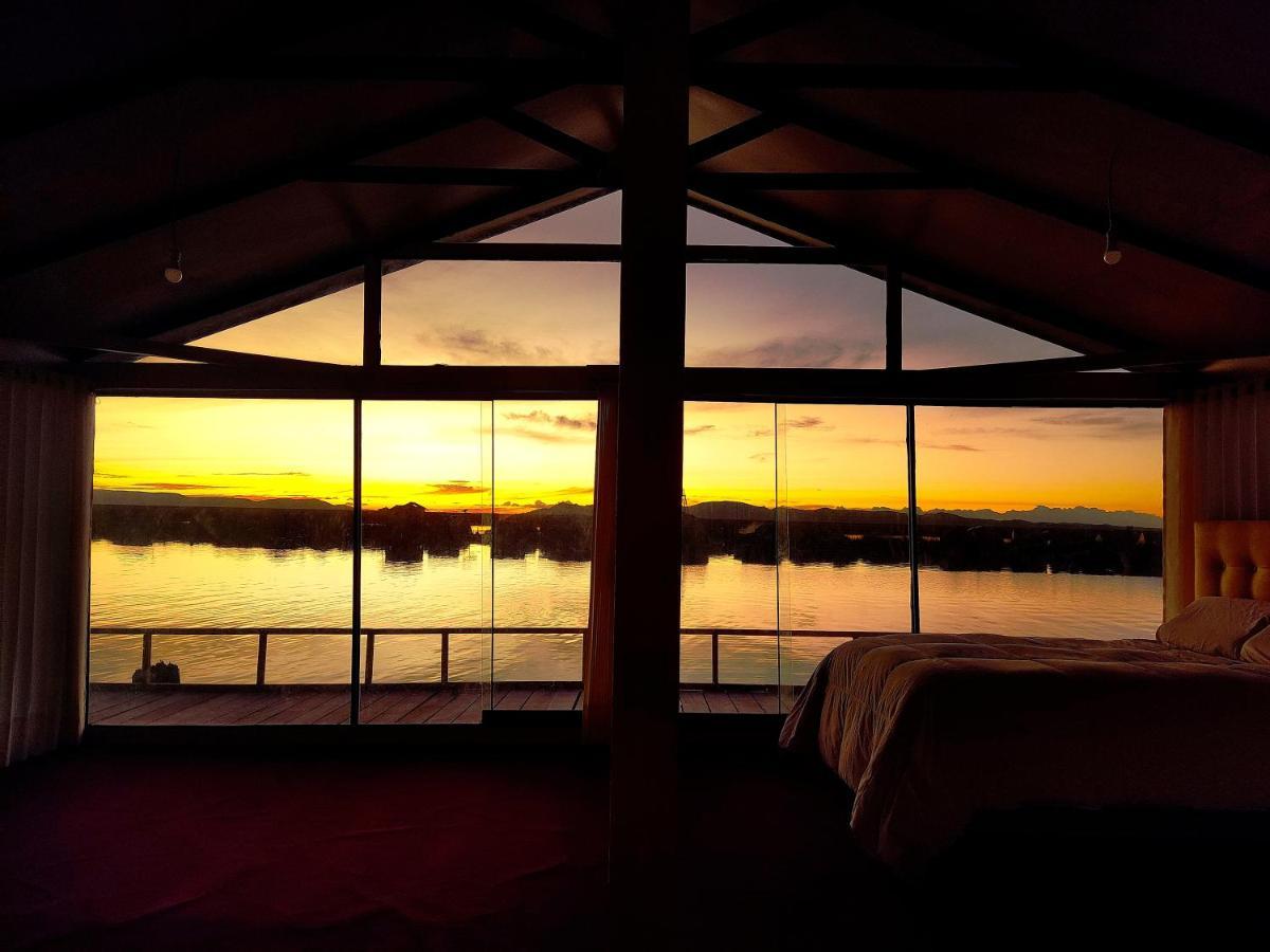 Titicaca Habitacion Panoramica Vista Al Amanecer Villa Puno Luaran gambar