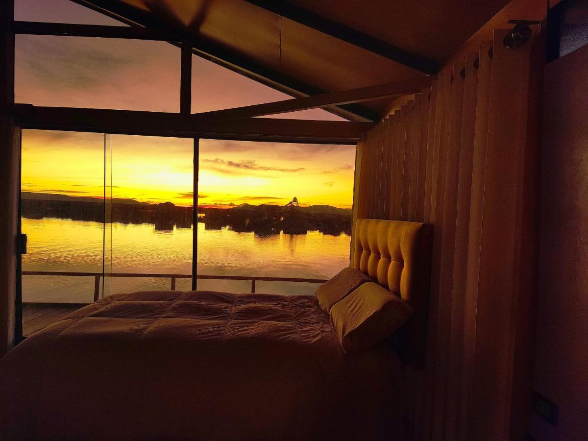 Titicaca Habitacion Panoramica Vista Al Amanecer Villa Puno Luaran gambar