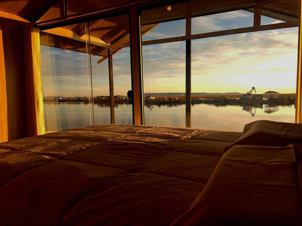 Titicaca Habitacion Panoramica Vista Al Amanecer Villa Puno Luaran gambar