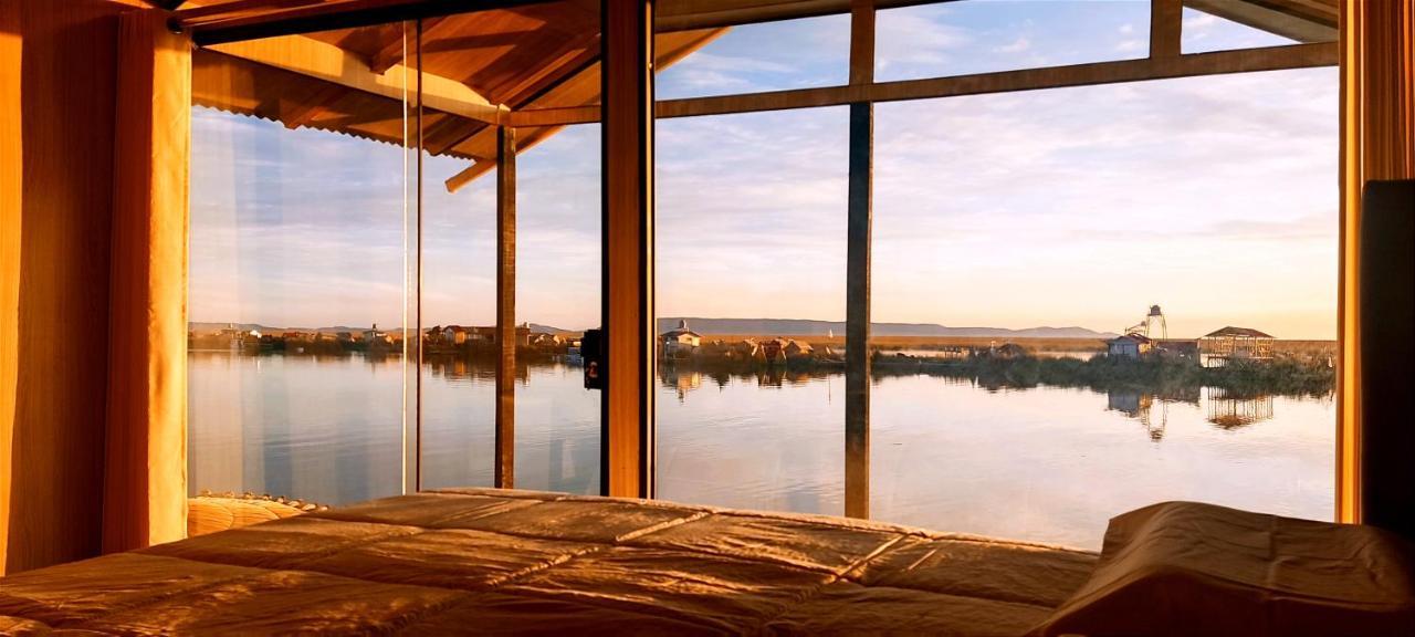 Titicaca Habitacion Panoramica Vista Al Amanecer Villa Puno Luaran gambar