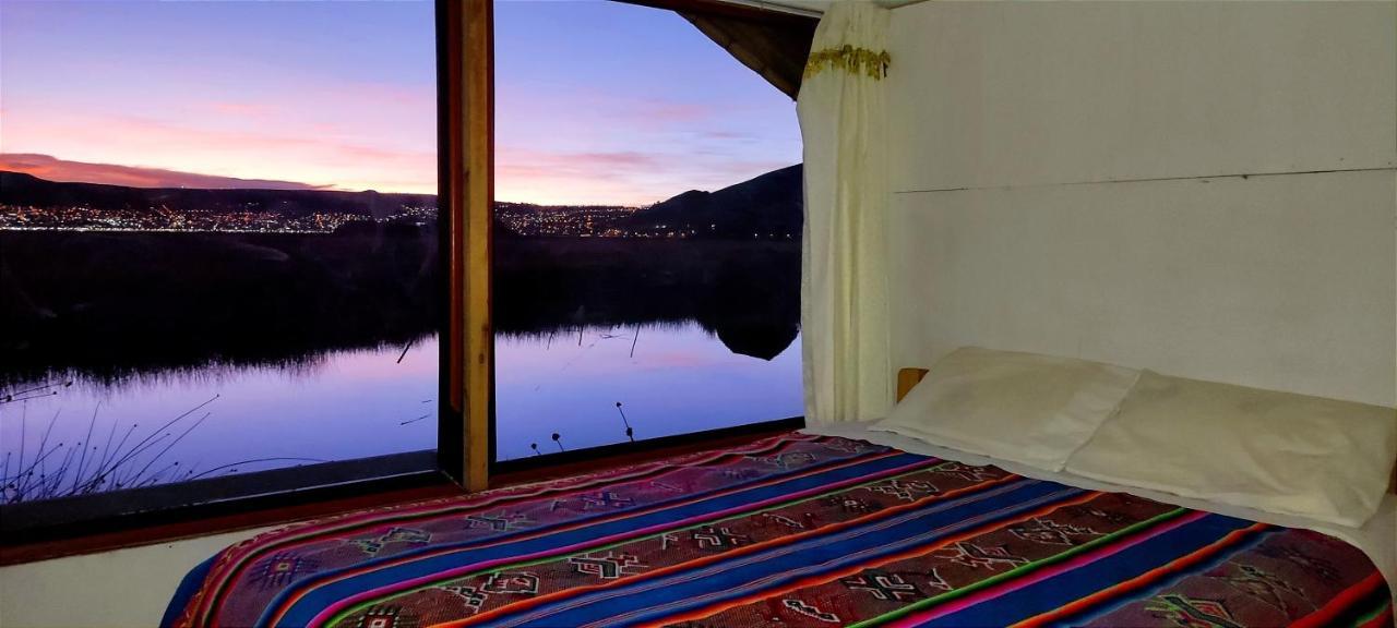 Titicaca Habitacion Panoramica Vista Al Amanecer Villa Puno Luaran gambar