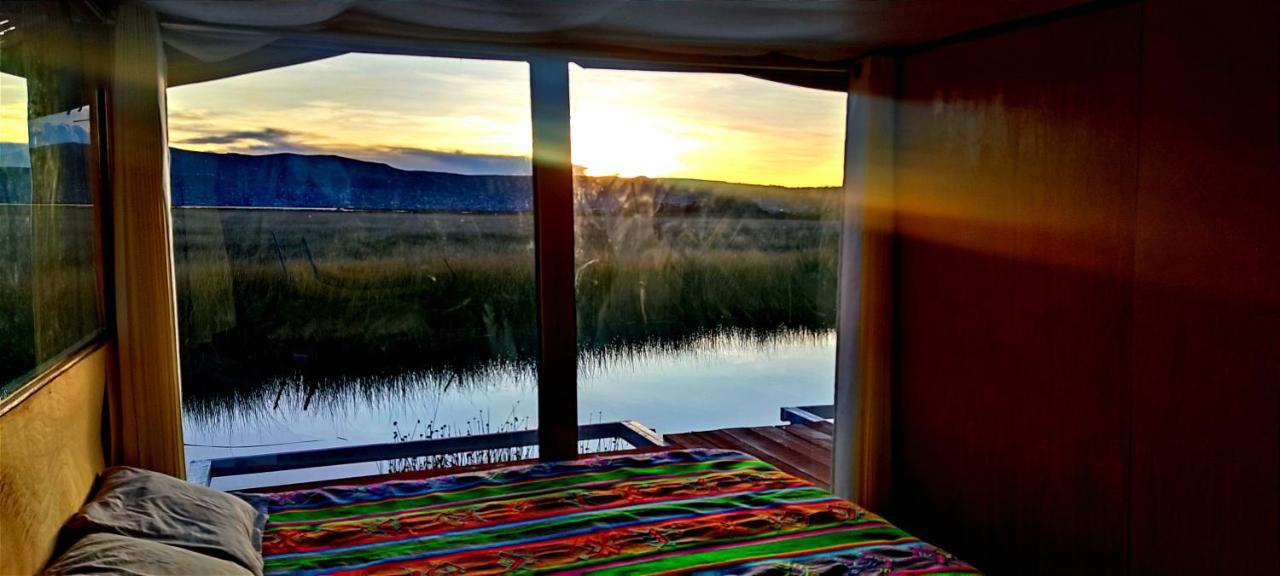 Titicaca Habitacion Panoramica Vista Al Amanecer Villa Puno Luaran gambar