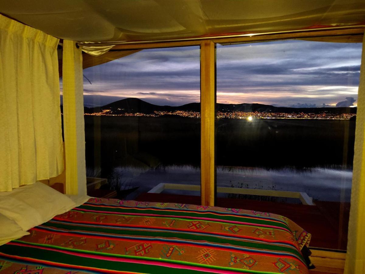 Titicaca Habitacion Panoramica Vista Al Amanecer Villa Puno Luaran gambar