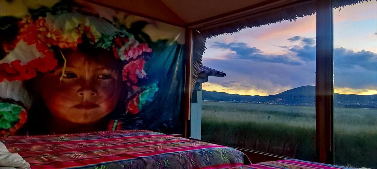 Titicaca Habitacion Panoramica Vista Al Amanecer Villa Puno Luaran gambar