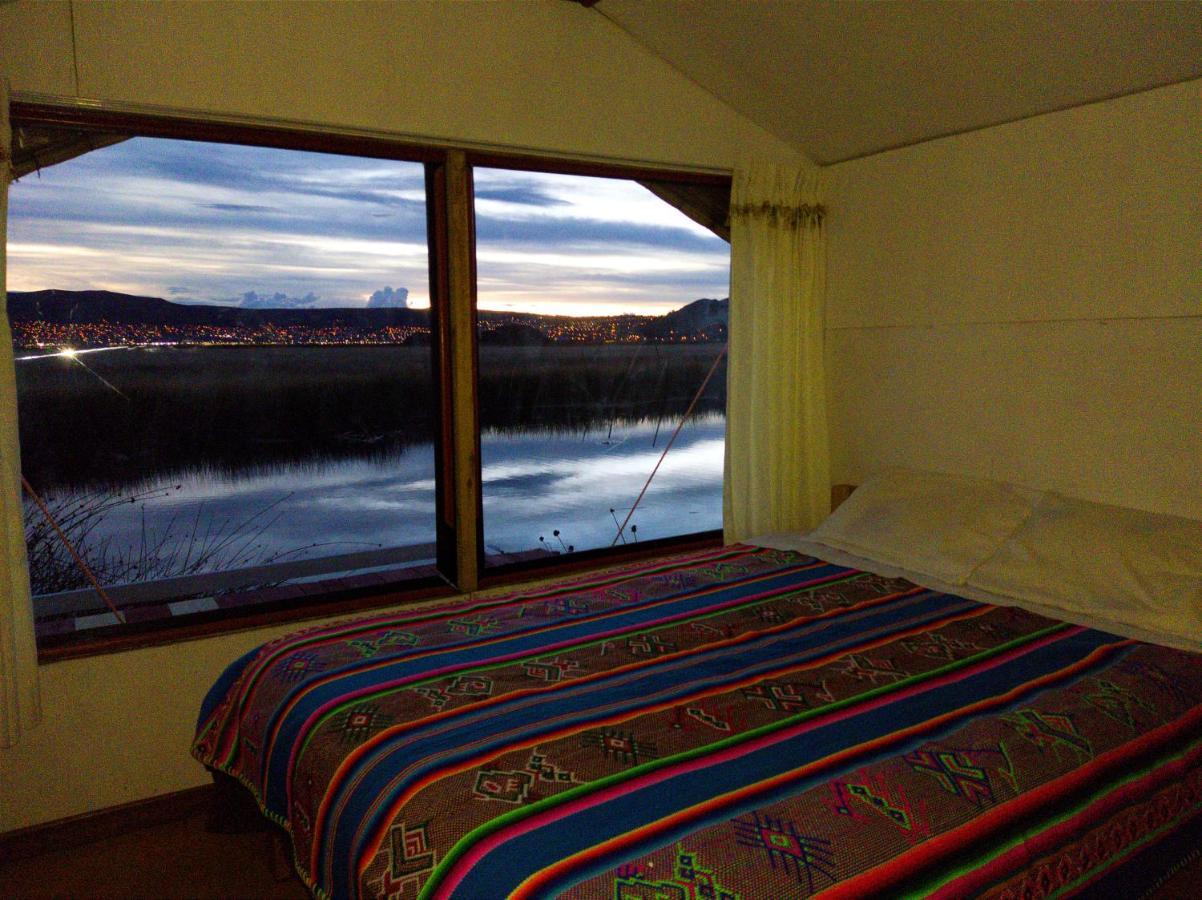 Titicaca Habitacion Panoramica Vista Al Amanecer Villa Puno Luaran gambar
