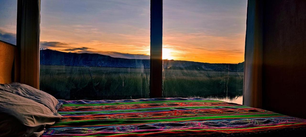 Titicaca Habitacion Panoramica Vista Al Amanecer Villa Puno Luaran gambar