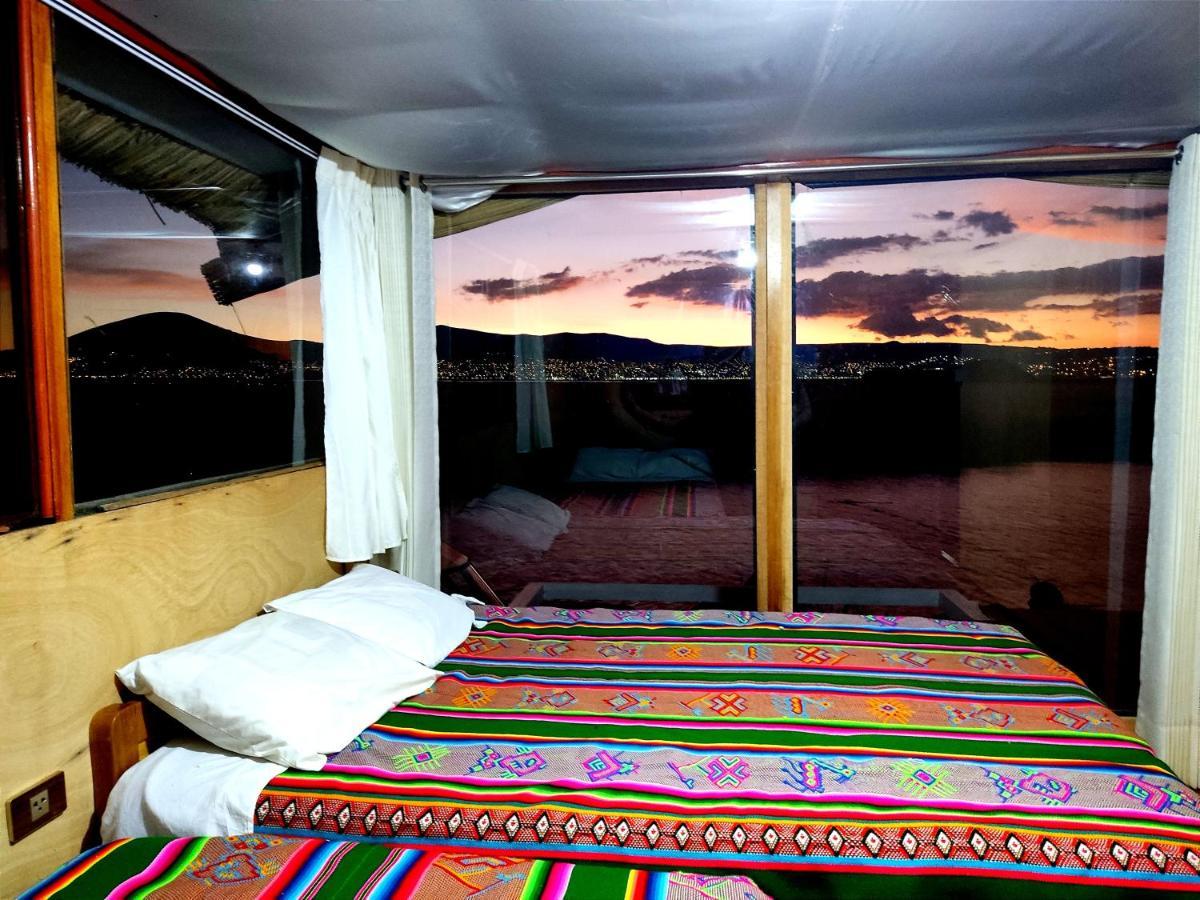 Titicaca Habitacion Panoramica Vista Al Amanecer Villa Puno Luaran gambar