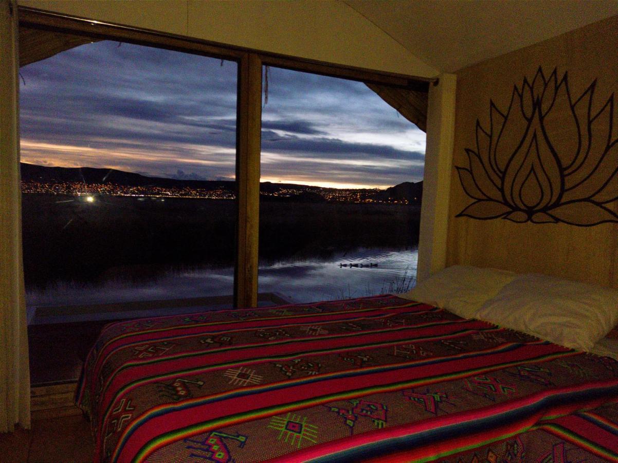 Titicaca Habitacion Panoramica Vista Al Amanecer Villa Puno Luaran gambar