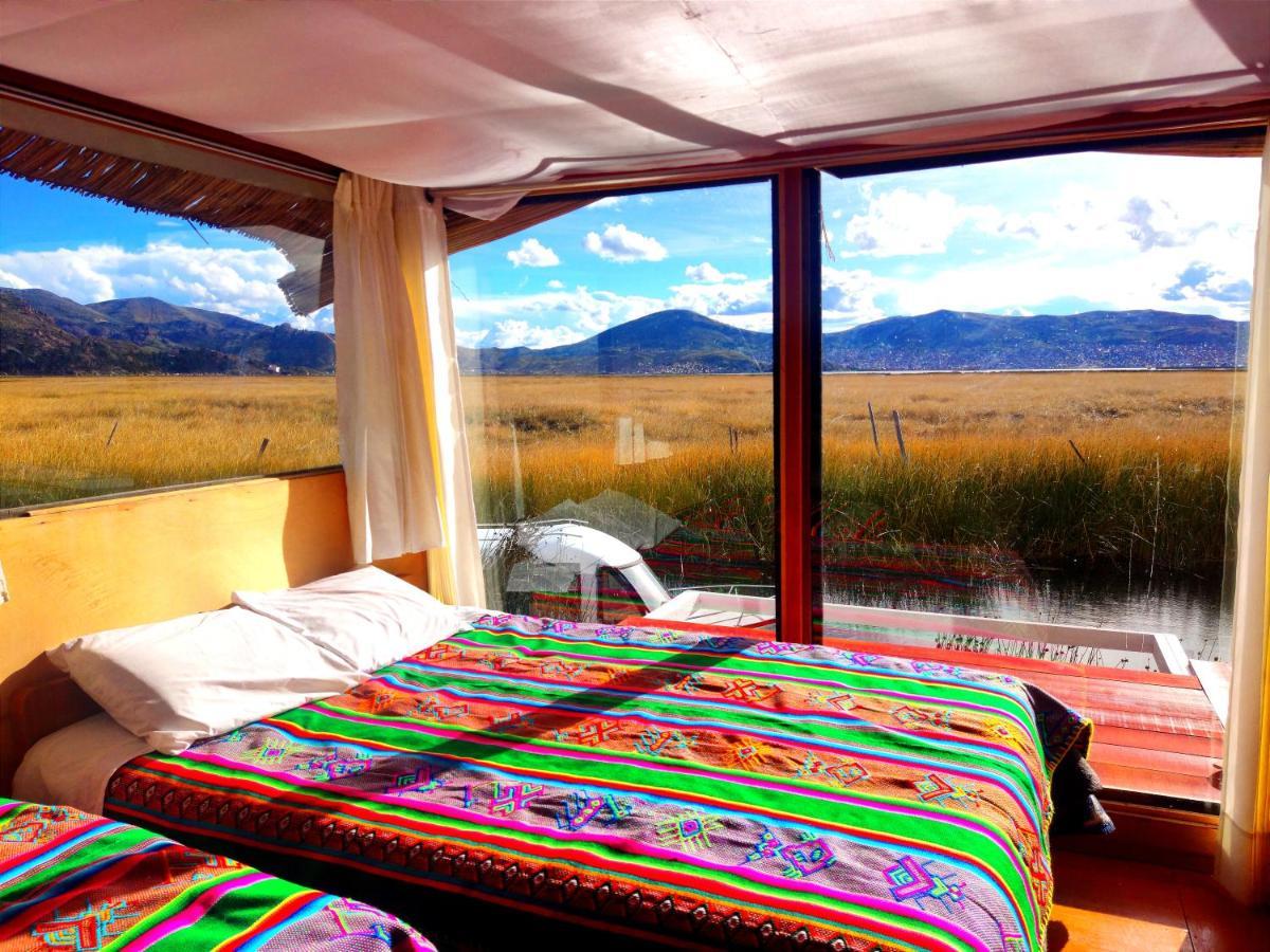 Titicaca Habitacion Panoramica Vista Al Amanecer Villa Puno Luaran gambar