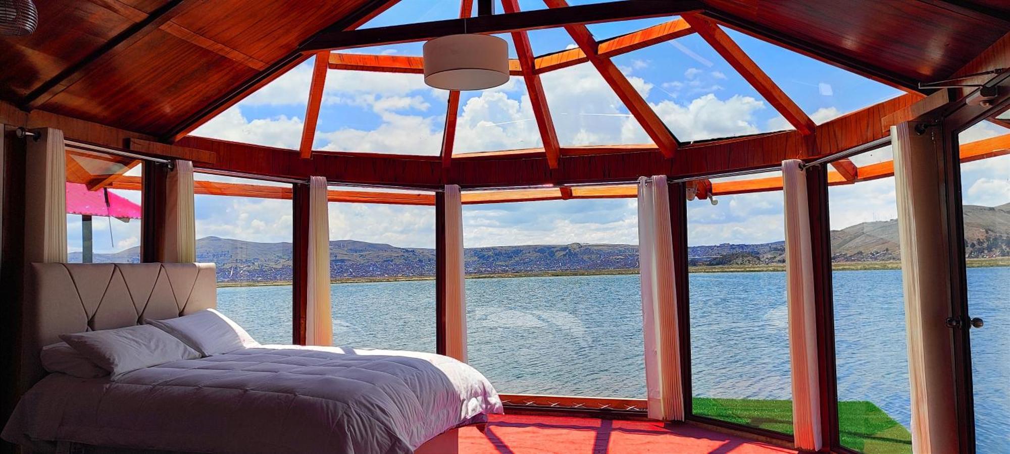 Titicaca Habitacion Panoramica Vista Al Amanecer Villa Puno Luaran gambar